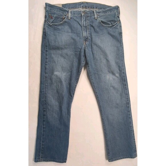 Polo Ralph Lauren Jeans Authentic Dungarees 100% Cotton Denim Mens 36Tx36 - Picture 1 of 16